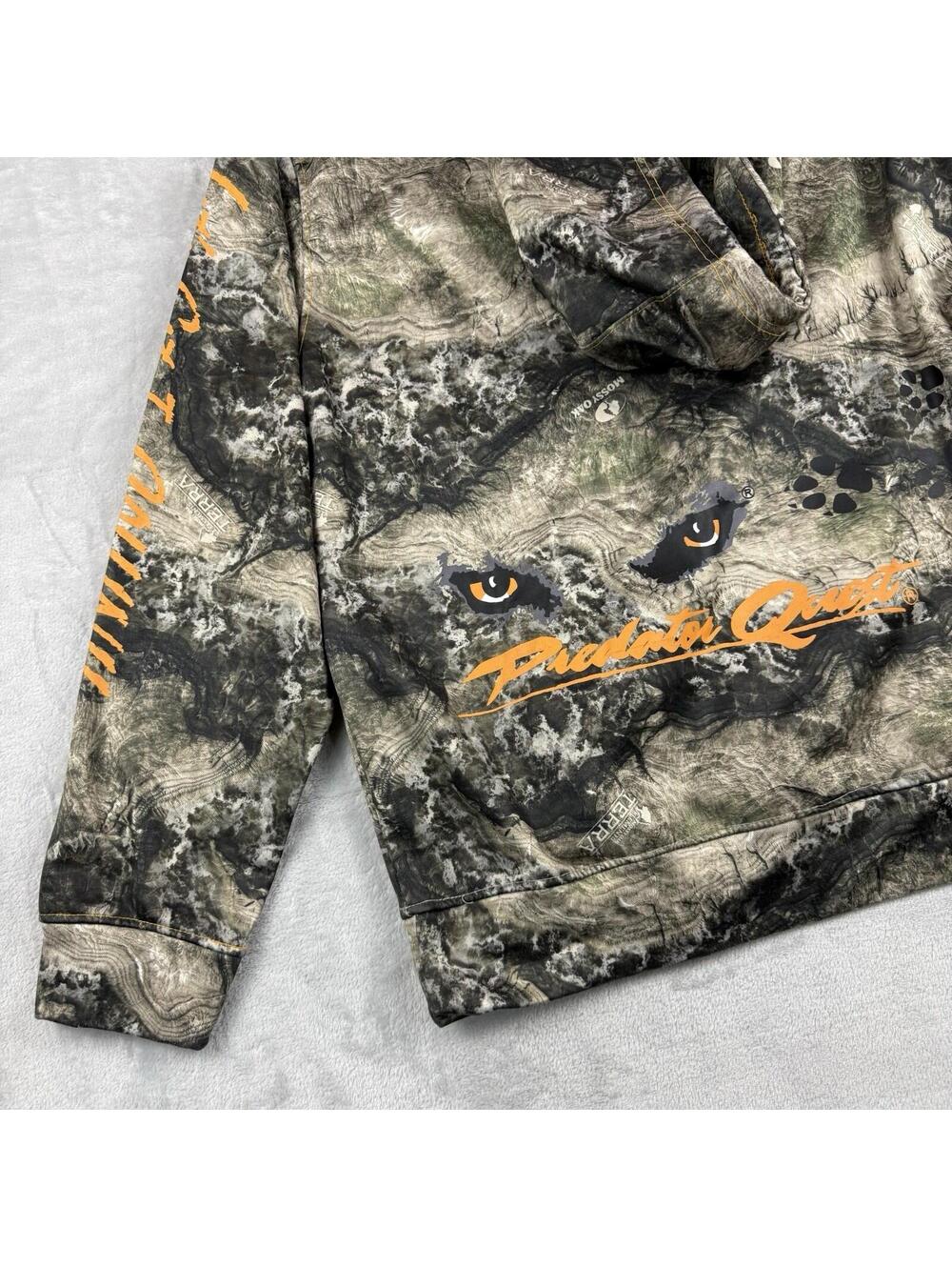 Predator Quest Wolf Eyes Camo Hunting Hoodie Men L Shield Series Blocker Outdoor - Picture 9 of 9